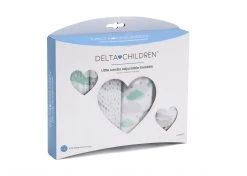 Delta Children Swaddles Little Lambs Adjustable Swaddle Wrap - Size Small/Medium, Fits Babies 0-3 Months/7-14 Lbs., 4-Pack