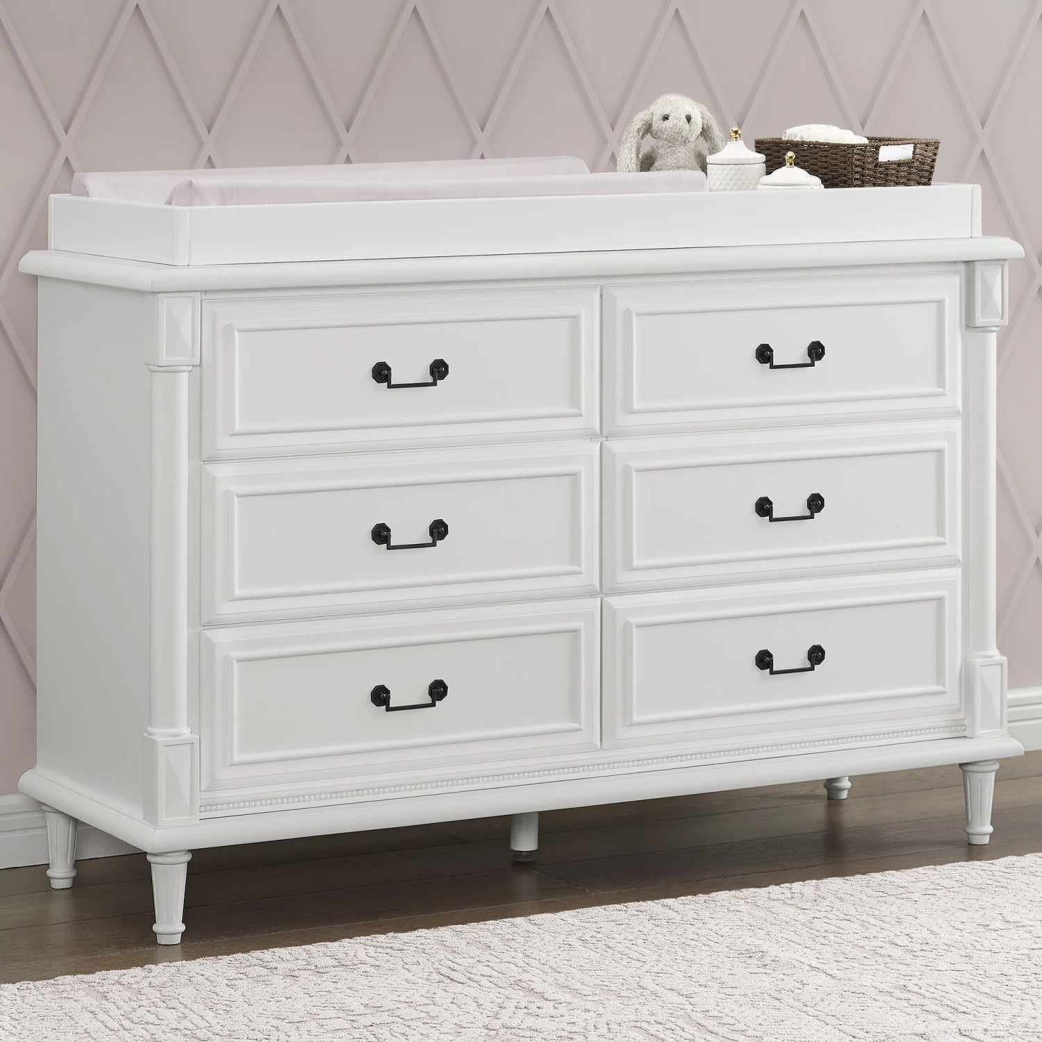 Simmons Kids Juliette 6 Drawer Dresser With Changing Top Dressers & Changing Tables 9 Simmons Kids Juliette 6 Drawer Dresser With Changing Top Dressers & Changing Tables