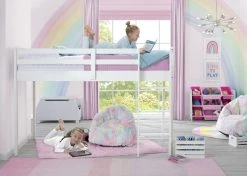 Delta Children Twin Beds & Headboards Twin Loft Bed With Guardrail And Ladder