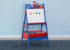 Delta Children Spidey And His Amazing Friends Wooden Activity Easel With Storage Easels
