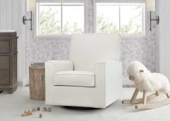 Delta Children Sophie Nursery Glider Swivel Chair With LiveSmart Fabric