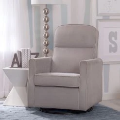 Delta Children Clair Slim Nursery Glider Swivel Rocker Chair Gliders & Rocking Chairs