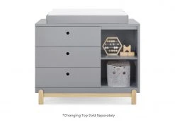 Delta Children Poppy 3 Drawer Dresser With Cubbies