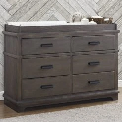 Simmons Kids Asher 6 Drawer Dresser With Changing Top Dressers & Changing Tables