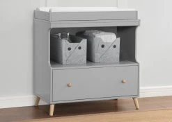 Delta Children Essex Convertible Changing Table With Drawer Dressers & Changing Tables