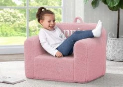 Delta Children What's New Personalized Cozee Sherpa Chair For Kids