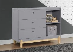 Delta Children Poppy 3 Drawer Dresser With Cubbies