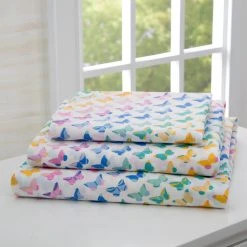 Delta Children What's New Butterflies 3-Piece Twin Sheet Set