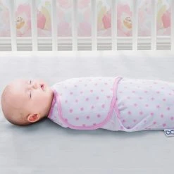 Delta Children Swaddles Little Lambs Adjustable Swaddle Wrap - Size Small/Medium, Fits Babies 0-3 Months/7-14 Lbs., 3-Pack