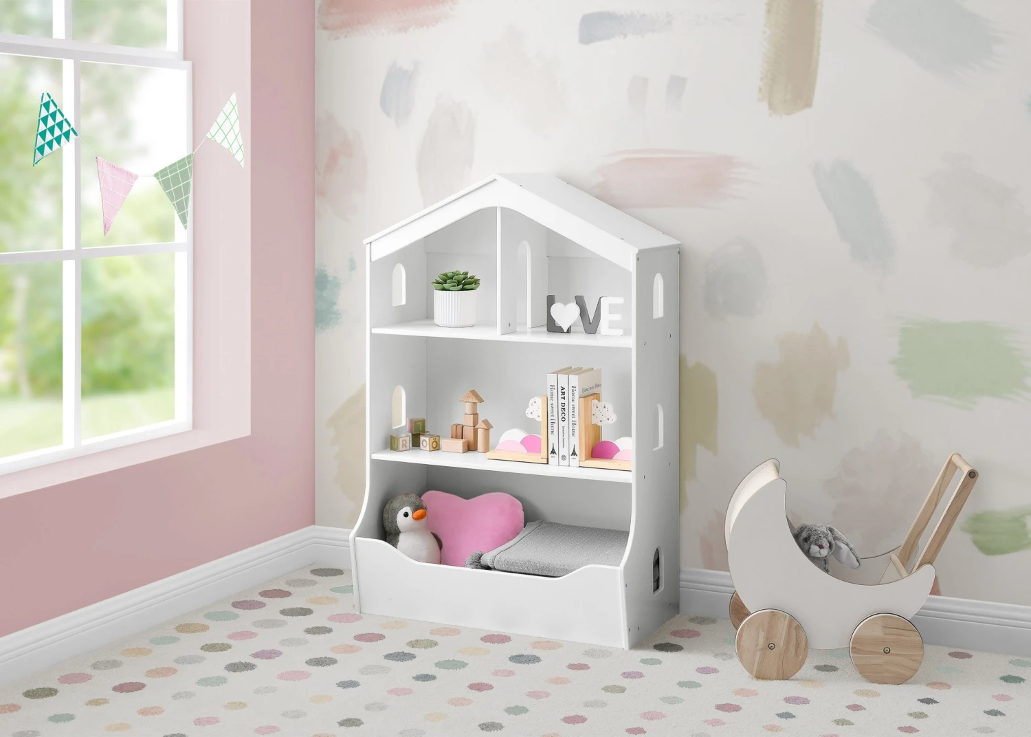 Delta Children Playhouse Bookcase With Toy Storage 8 Delta Children Playhouse Bookcase With Toy Storage