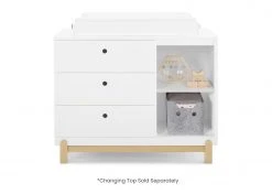 Delta Children Poppy 3 Drawer Dresser With Cubbies