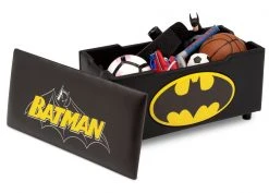 Delta Children Batman Upholstered Storage Bench For Kids Gifts