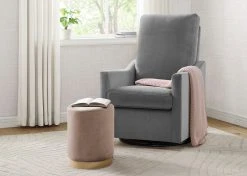 Delta Children Andie Nursery Glider Swivel Chair With LiveSmart Fabric Gliders & Rocking Chairs