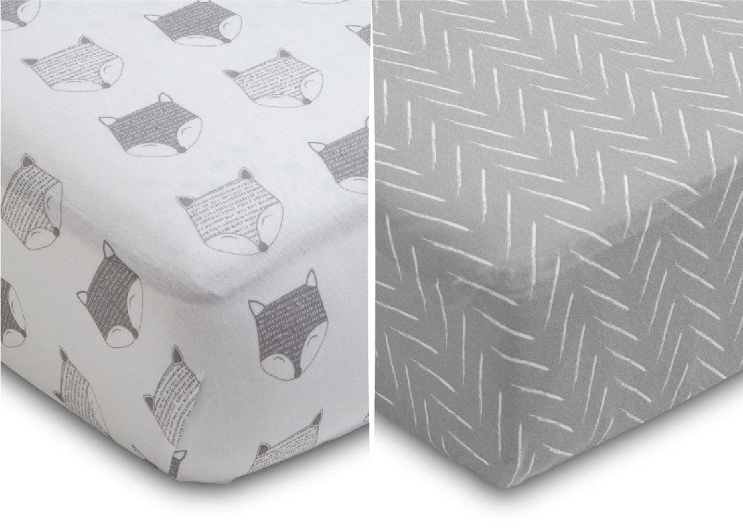 Delta Children Indie Fox Fitted Crib Sheets - 2 Pack 7 Delta Children Indie Fox Fitted Crib Sheets - 2 Pack