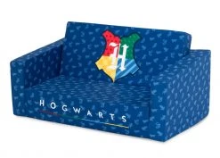 Delta Children Kids’ Chairs Harry Potter Cozee Flip-Out Sofa - 2-in-1 Convertible Sofa To Lounger For Kids