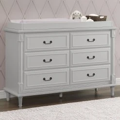 Simmons Kids Juliette 6 Drawer Dresser With Changing Top Dressers & Changing Tables