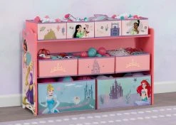 Delta Children Princess Deluxe 9 Bin Design And Store Toy Organizer Storage
