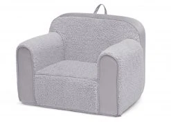 Delta Children Kids’ Chairs Cozee Sherpa And Suede Chair For Kids