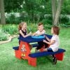 Delta Children PAW Patrol 4 Seat Activity Picnic Table With LEGO Compatible Tabletop