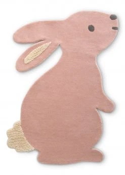 Delta Children Hand-Tufted 100% Wool Bunny Rug