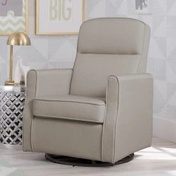 Delta Children Blair Slim Nursery Glider Swivel Rocker Chair Gliders & Rocking Chairs