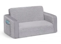 Delta Children Cozee Flip-Out Sherpa And Suede 2-in-1 Convertible Sofa To Lounger For Kids What's New