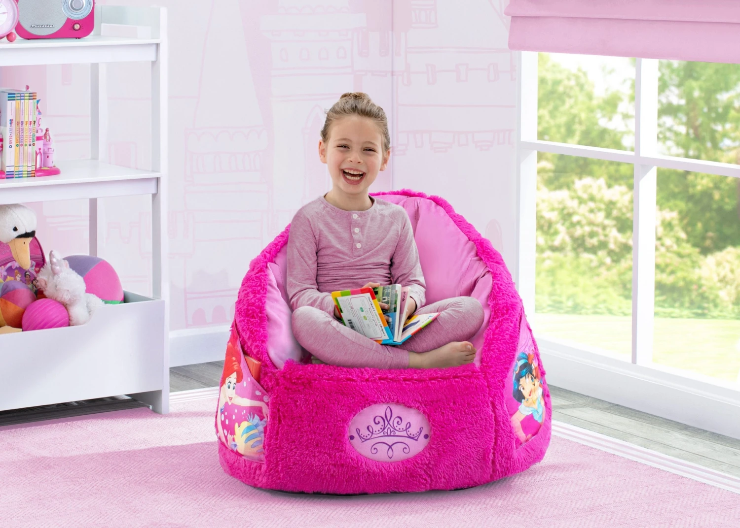 Delta Children Gifts Disney Princess Cozee Fluffy Chair, Toddler Size (for Kids Up To 6 Years Old) 3 Delta Children Gifts Disney Princess Cozee Fluffy Chair, Toddler Size (for Kids Up To 6 Years Old)
