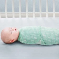 Delta Children Little Lambs Adjustable Swaddle Wrap - Size Extra Small, Fits Babies 0-3 Months/4-7 Lbs., 3-Pack