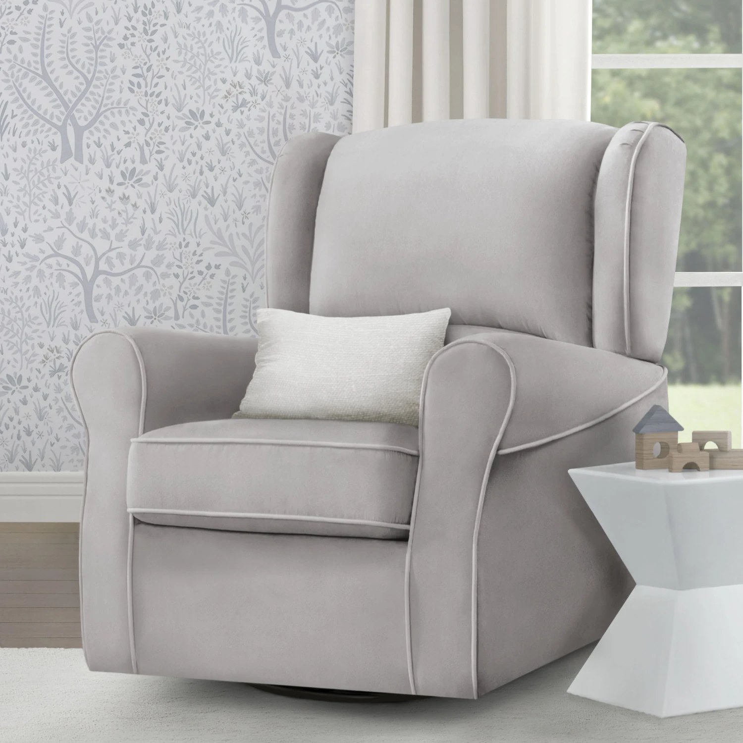 Delta Children Morgan Upholstered Glider Gliders & Rocking Chairs 7 Delta Children Morgan Upholstered Glider Gliders & Rocking Chairs