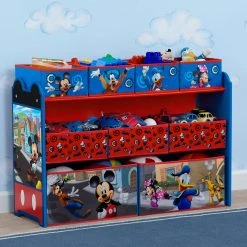 Delta Children Mickey Mouse Deluxe 9 Bin Design And Store Toy Organizer