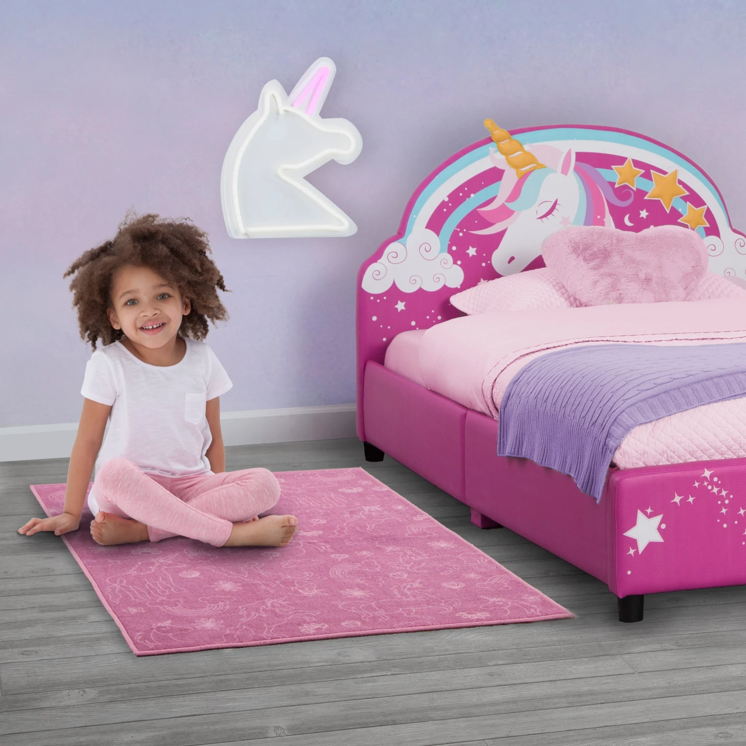 Delta Children Unicorn Rectangle Area Rug For Kids, 39-Inch X 59-Inch 7 Delta Children Unicorn Rectangle Area Rug For Kids, 39-Inch X 59-Inch