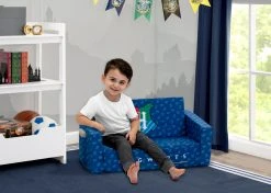 Delta Children Kids’ Chairs Harry Potter Cozee Flip-Out Sofa - 2-in-1 Convertible Sofa To Lounger For Kids