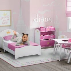 Delta Children Pearl Dot Rectangle Area Rug For Kids, 53-Inch X 59-Inch Rugs