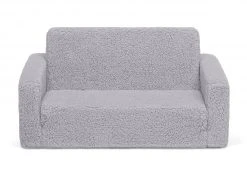Delta Children Cozee Flip-Out Sherpa 2-in-1 Convertible Sofa To Lounger For Kids Kids’ Chairs