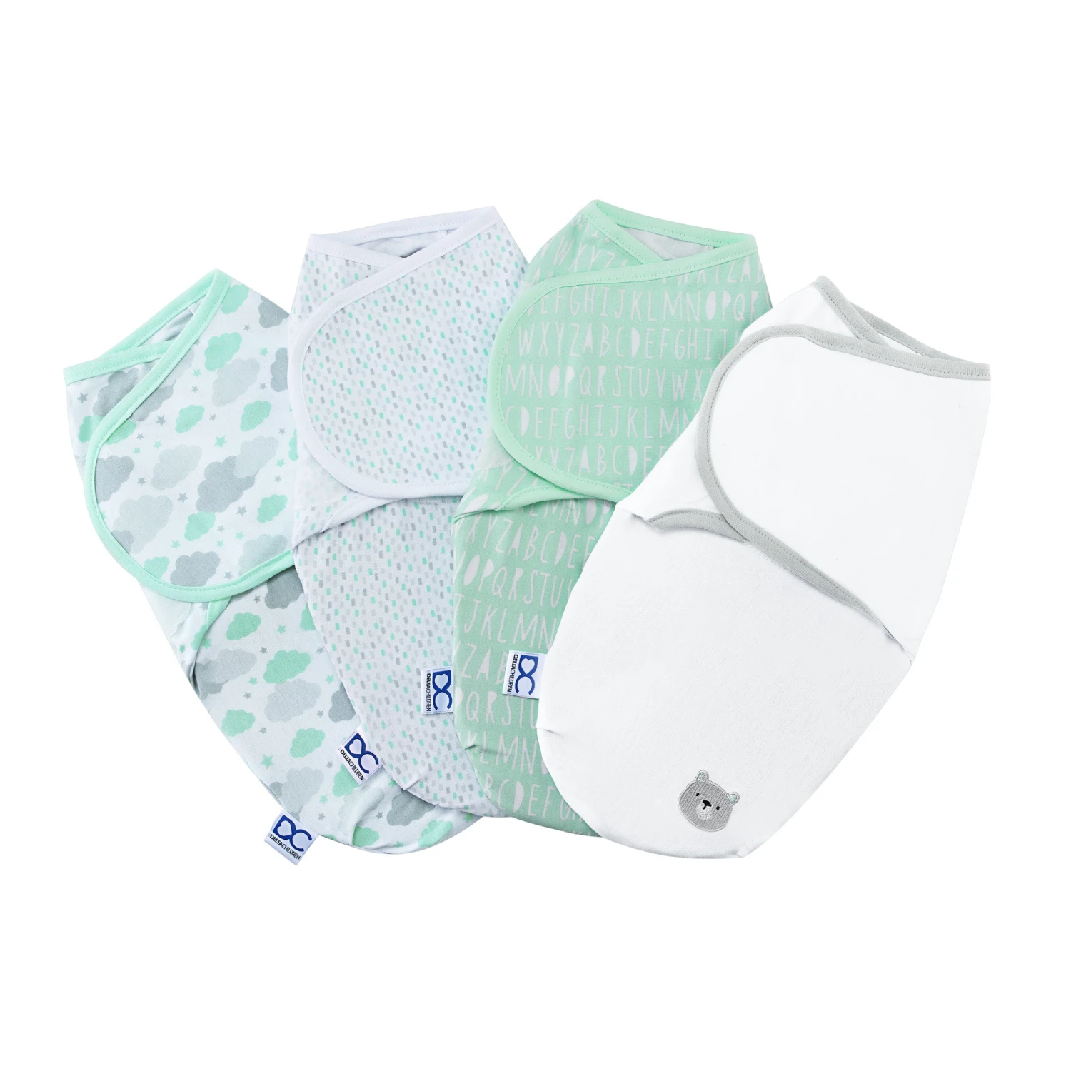 Delta Children Little Lambs Adjustable Swaddle Wrap - Size Extra Small, Fits Babies 0-3 Months/4-7 Lbs., 4-Pack 10 Delta Children Little Lambs Adjustable Swaddle Wrap - Size Extra Small, Fits Babies 0-3 Months/4-7 Lbs., 4-Pack