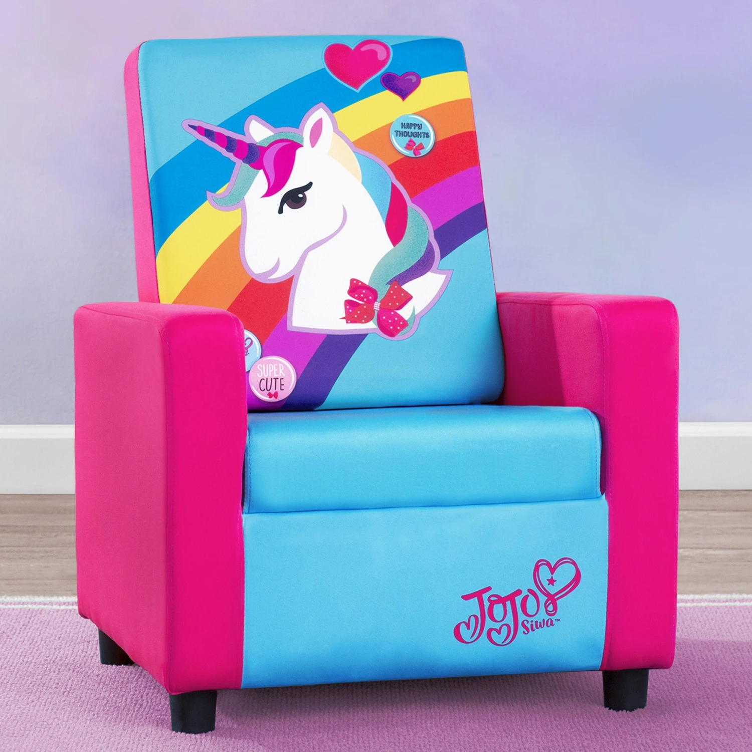 Delta Children Kids’ Chairs JoJo Siwa High Back Upholstered Chair 7 Delta Children Kids’ Chairs JoJo Siwa High Back Upholstered Chair