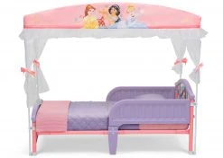 Delta Children Princess Plastic Toddler Bed With Canopy Toddler Beds