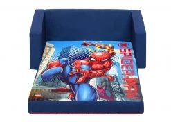 Delta Children Play Couches Spider-Man Cozee Flip-Out Sofa - 2-in-1 Convertible Sofa To Lounger For Kids