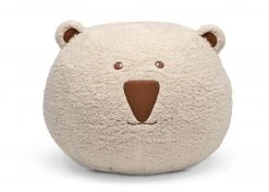 Delta Children Bear Plush Foam Pouf Ottoman
