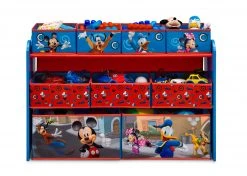 Delta Children Mickey Mouse Deluxe 9 Bin Design And Store Toy Organizer