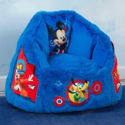 Delta Children Mickey Mouse Cozee Fluffy Chair, Toddler Size (for Kids Up To 6 Years Old)