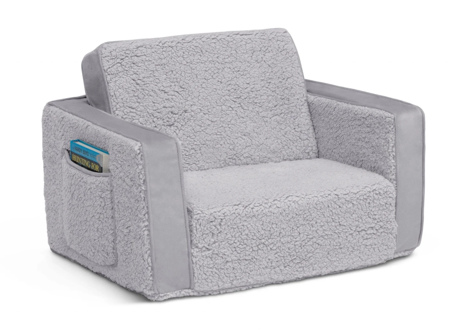 Delta Children Cozee Flip-Out Sherpa And Suede 2-in-1 Convertible Chair To Lounger For Kids Kids’ Chairs 5 Delta Children Cozee Flip-Out Sherpa And Suede 2-in-1 Convertible Chair To Lounger For Kids Kids’ Chairs