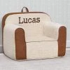 Delta Children Personalization Personalized Cozee Sherpa And Faux Leather Chair For Kids
