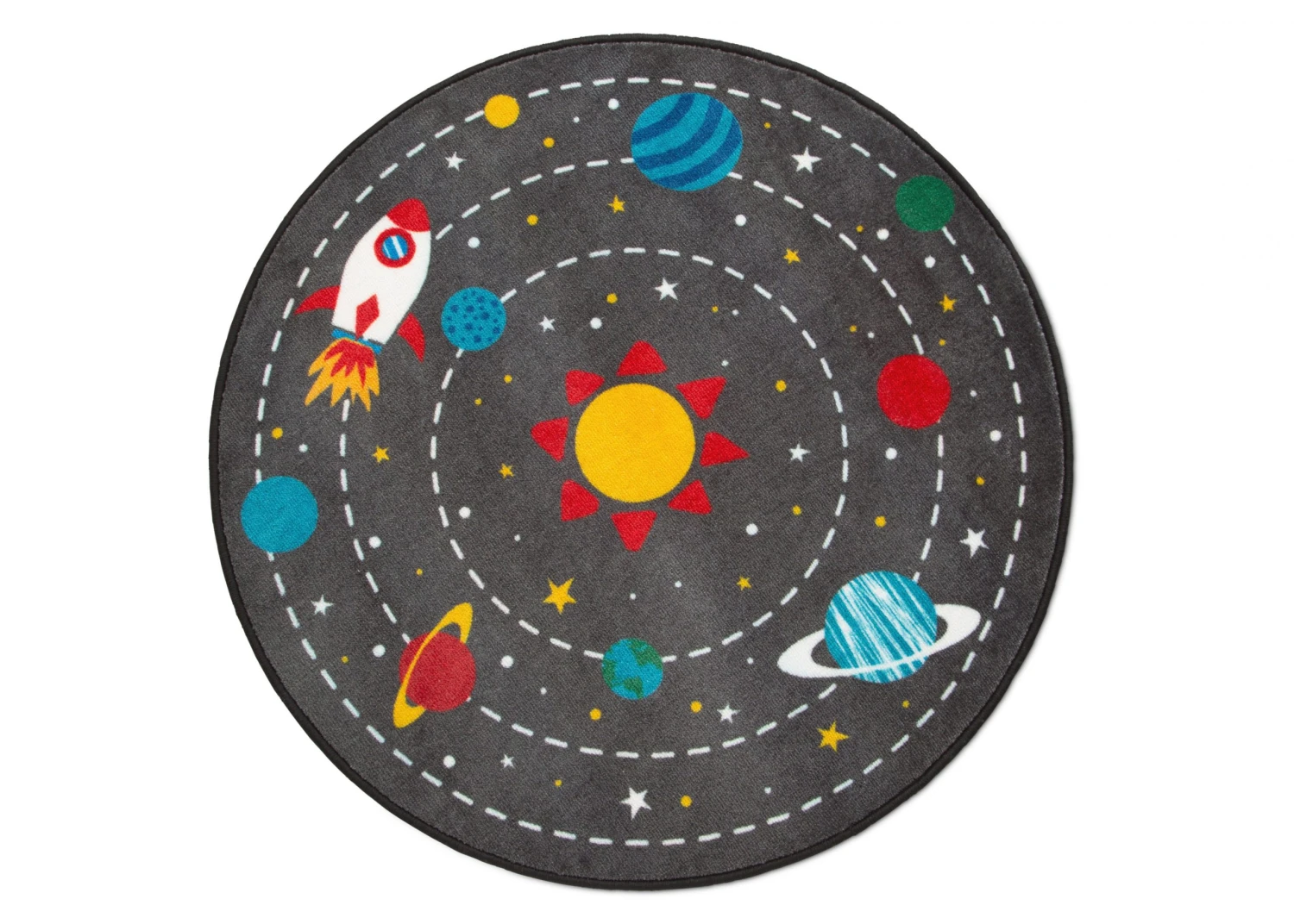 Delta Children Outer Space Round Area Rug For Kids, 39-Inch Rugs 4 Delta Children Outer Space Round Area Rug For Kids, 39-Inch Rugs