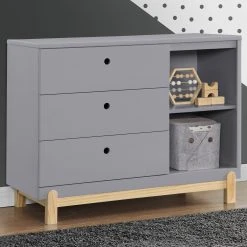 Delta Children Poppy 3 Drawer Dresser With Cubbies