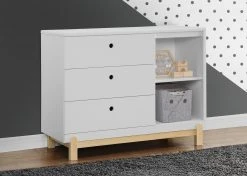 Delta Children Poppy 3 Drawer Dresser With Cubbies