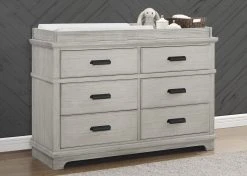 Simmons Kids Asher 6 Drawer Dresser With Changing Top Dressers & Changing Tables