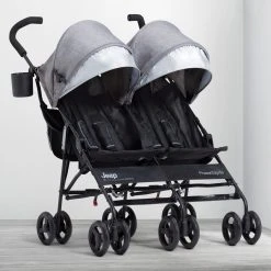 Jeep PowerGlyde Side-by-Side Double Stroller