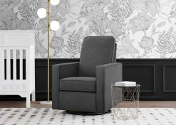 Delta Children Skye Nursery Glider Swivel Chair With LiveSmart Fabric Gliders & Rocking Chairs