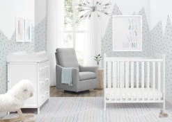 Delta Children Middleton Mini Crib With 2.75-Inch Mattress Baby Cribs